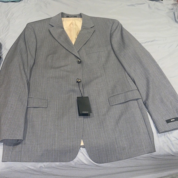 Hugo Boss Other - Mens Hugo Boss 2 piece Suite, size 48R, Grey with lines, Brand New with Tags